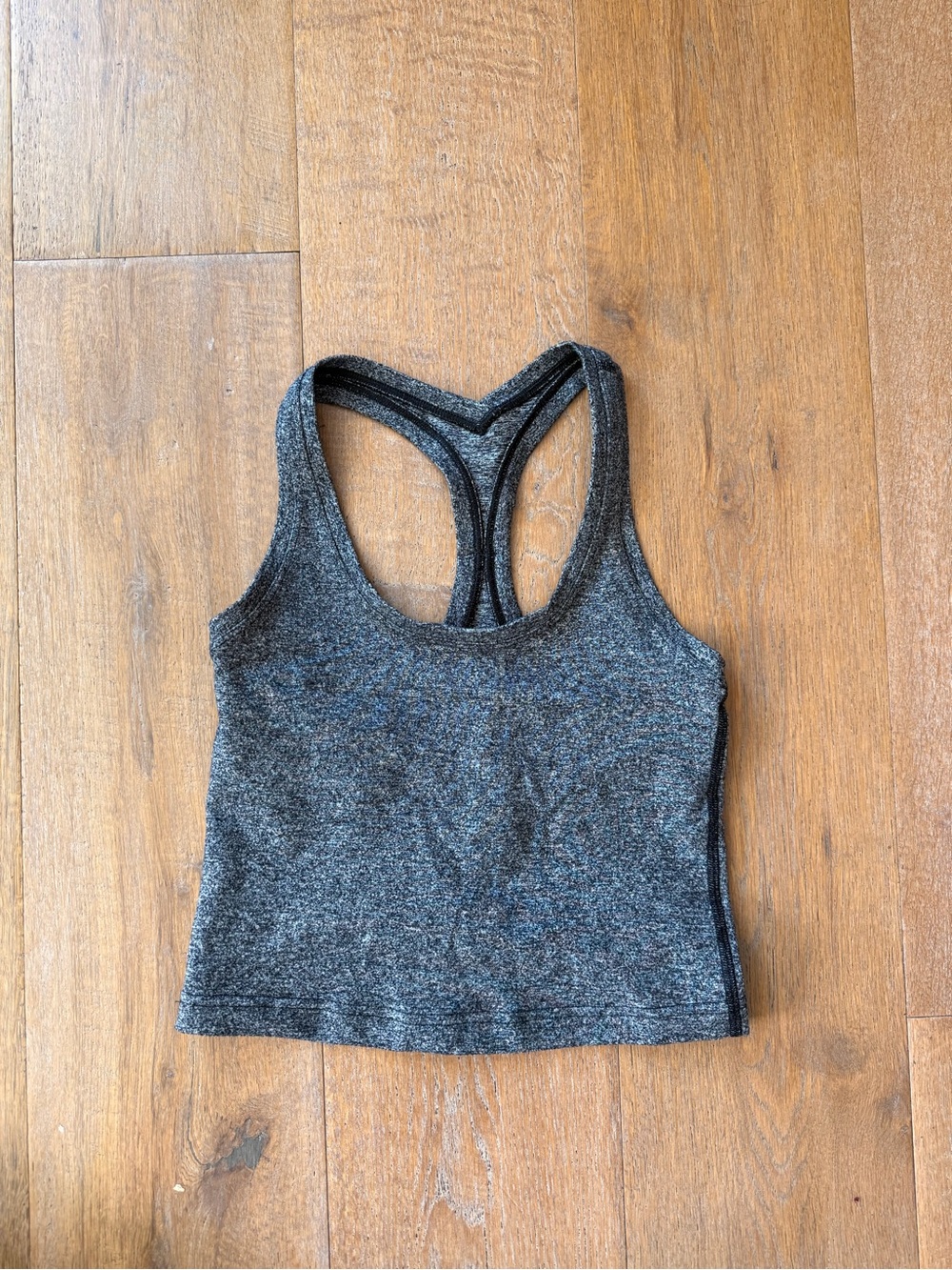 lululemon athletica Dark Charcoal Racerback Crop Tank